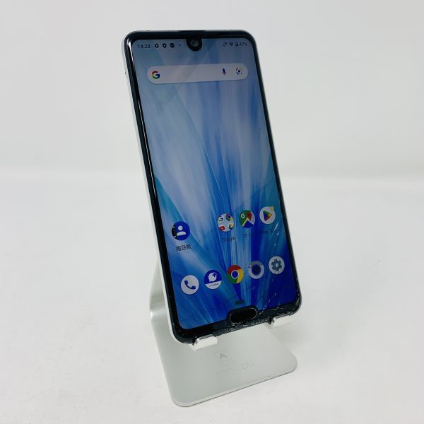 ジャンク品/Android/AQUOS R3(softbank 808SH)/32GB/プラチナホワイト/8326_画像1