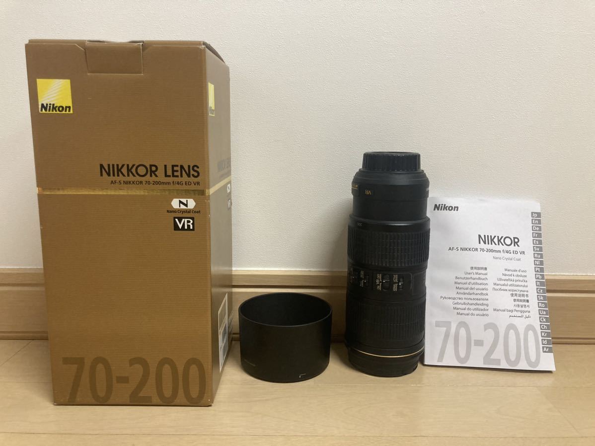 一部予約！】 元箱 ケース 取扱説明書付 Nikon ニコン AF-S NIKKOR 70