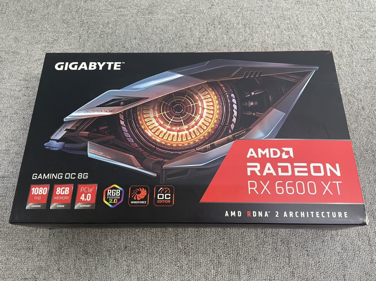 GIGABYTE AMD RADEON RT6600XT GAMING OC 8G 美品中古_画像7