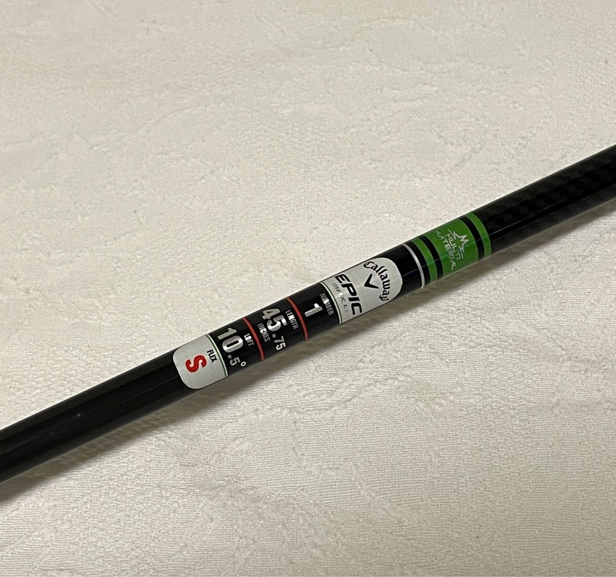 テンセイグリーン55S 1W ドライバーシャフトキャロウェイスリーブ付フレックスS長さ45.75インチ総重量116g