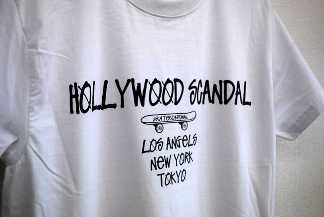 ＸXLサイズ-hollywoodScandalSSTシャツstake-whtD