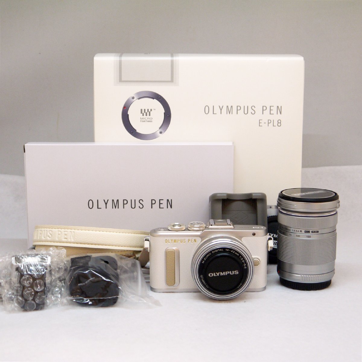 USED品・保管品 OLYMPUS PEN E-PL8 オリンパス ダブルズームキット