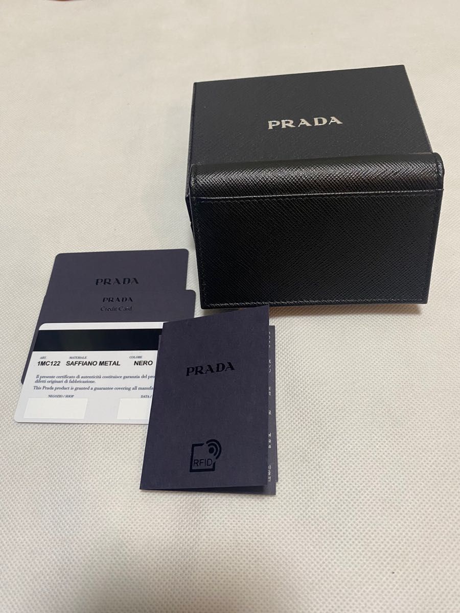 新品未使用】PRADA プラダ サフィアーノ カードケース 名刺入れ 新品未使用】PRADA プラダ サフィアーノ カードケース 名刺入れ
