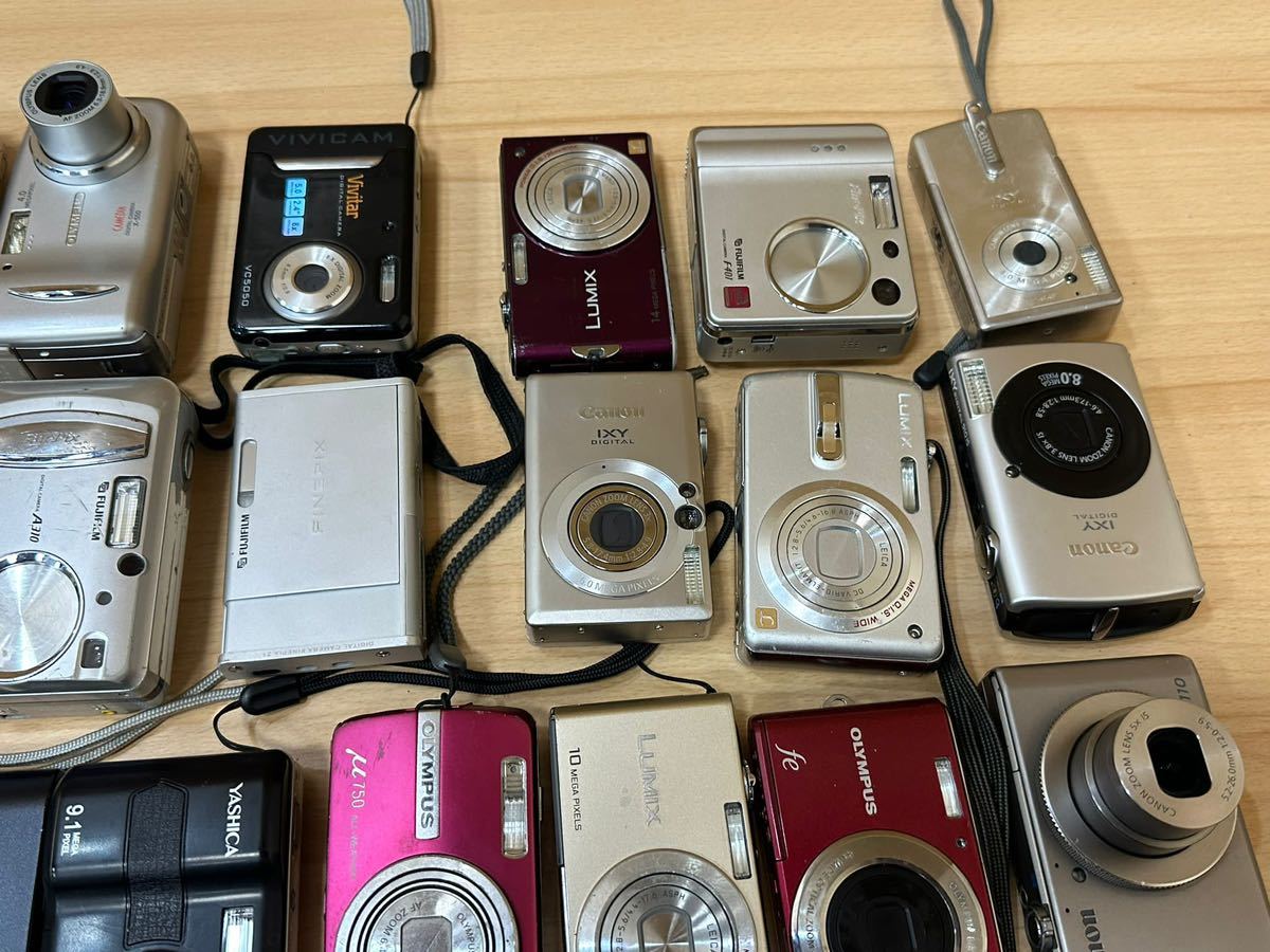 OLYMPUS Canon FinePix Sony Yashica Nikon Fujifilm LUMIX Vivitar デジタルコンパクトカメラ /まとめ売り38台/中古品/動作未確認/_画像5