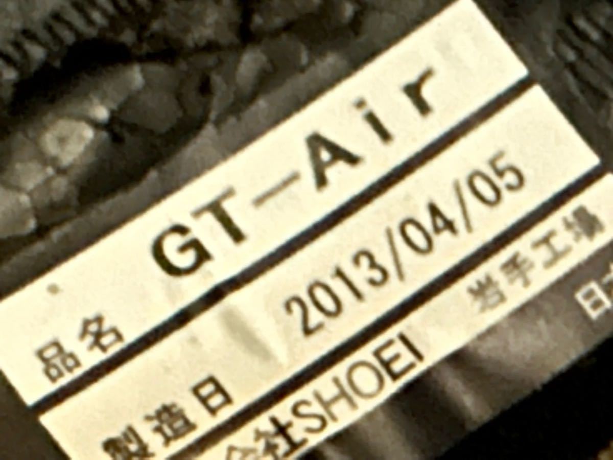 SHOEI ショウエイ GT-Air フルフェイス ヘルメット / Midnight built for Speed / サイズ　59L 2013 年製_画像9