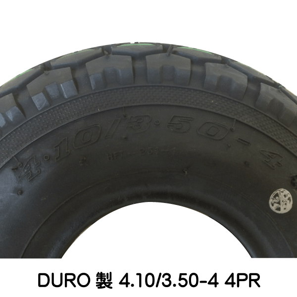 4.10/3.50-4 4PR HFT-231 荷車・台車・ハンドカート DURO タイヤ 410/350-4 HFT231 海外製 デュロ_画像3