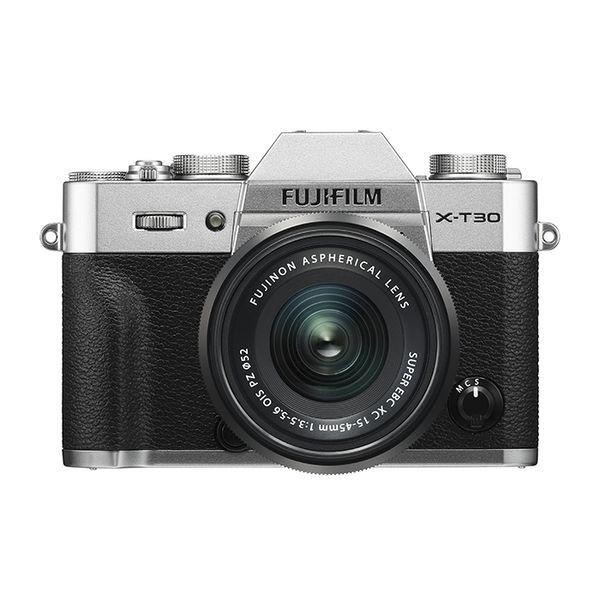 中古 １年保証 美品 FUJIFILM X-T30 ダブルズームキット XC 15-45mm + XC 50-230mm II シルバー_画像2