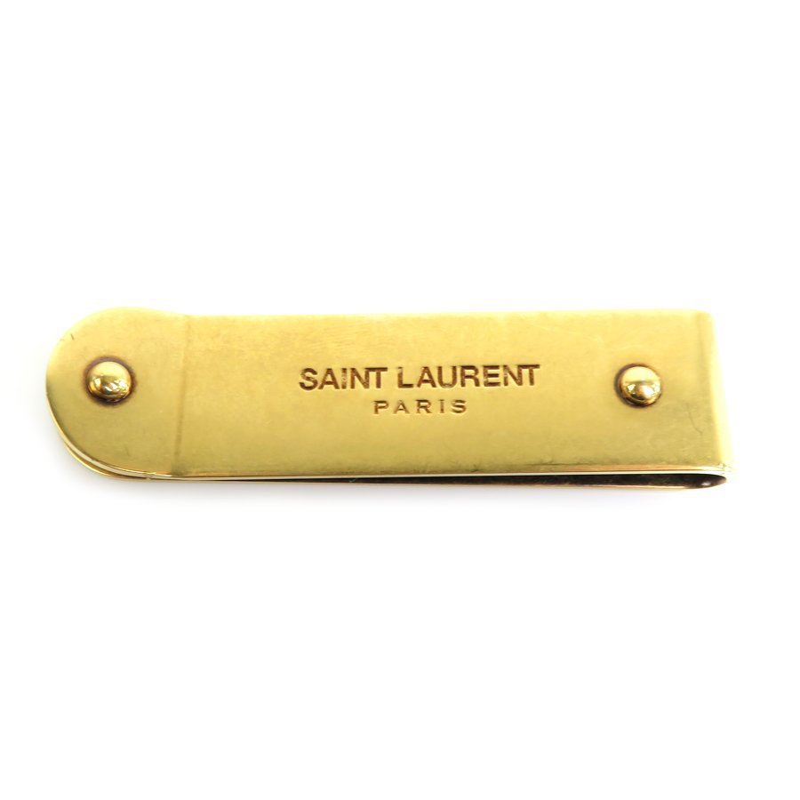 サンローラン SAINT LAURENT マネークリップ メタル ゴールド h29826k