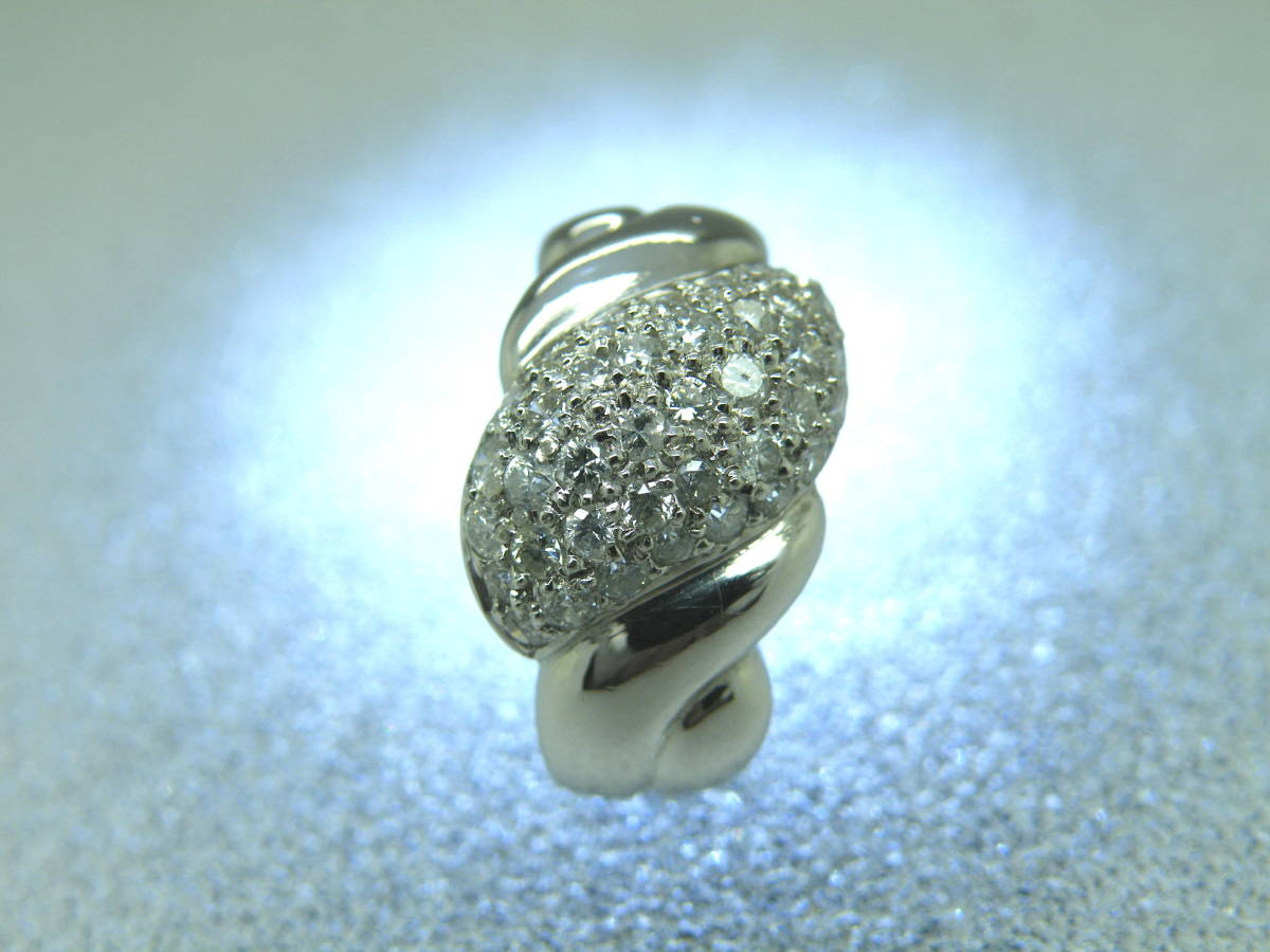 指輪 PT900 プラチナ ダイヤモンド ファッションリング D1.01ct_画像3