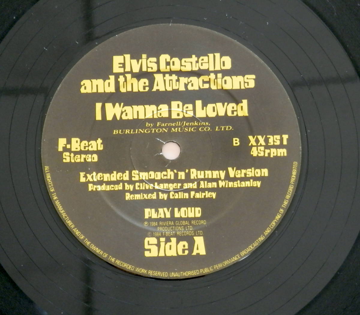 UK'84【"12】Elvis Costello / I Wanna Be Loved_画像4