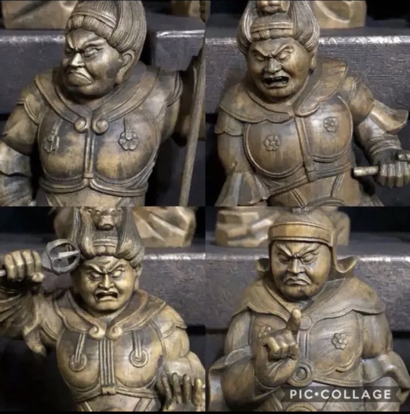 お買得！】 珍品 総柘植材 精密細工 古美術 時代木彫 仏教美術 薬師12