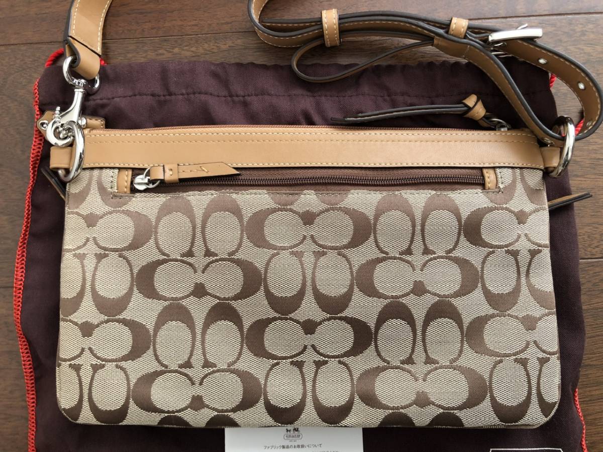 COACH コーチ　シグネチャー　ショルダー　バッグ　新品　美品　正規品_画像4