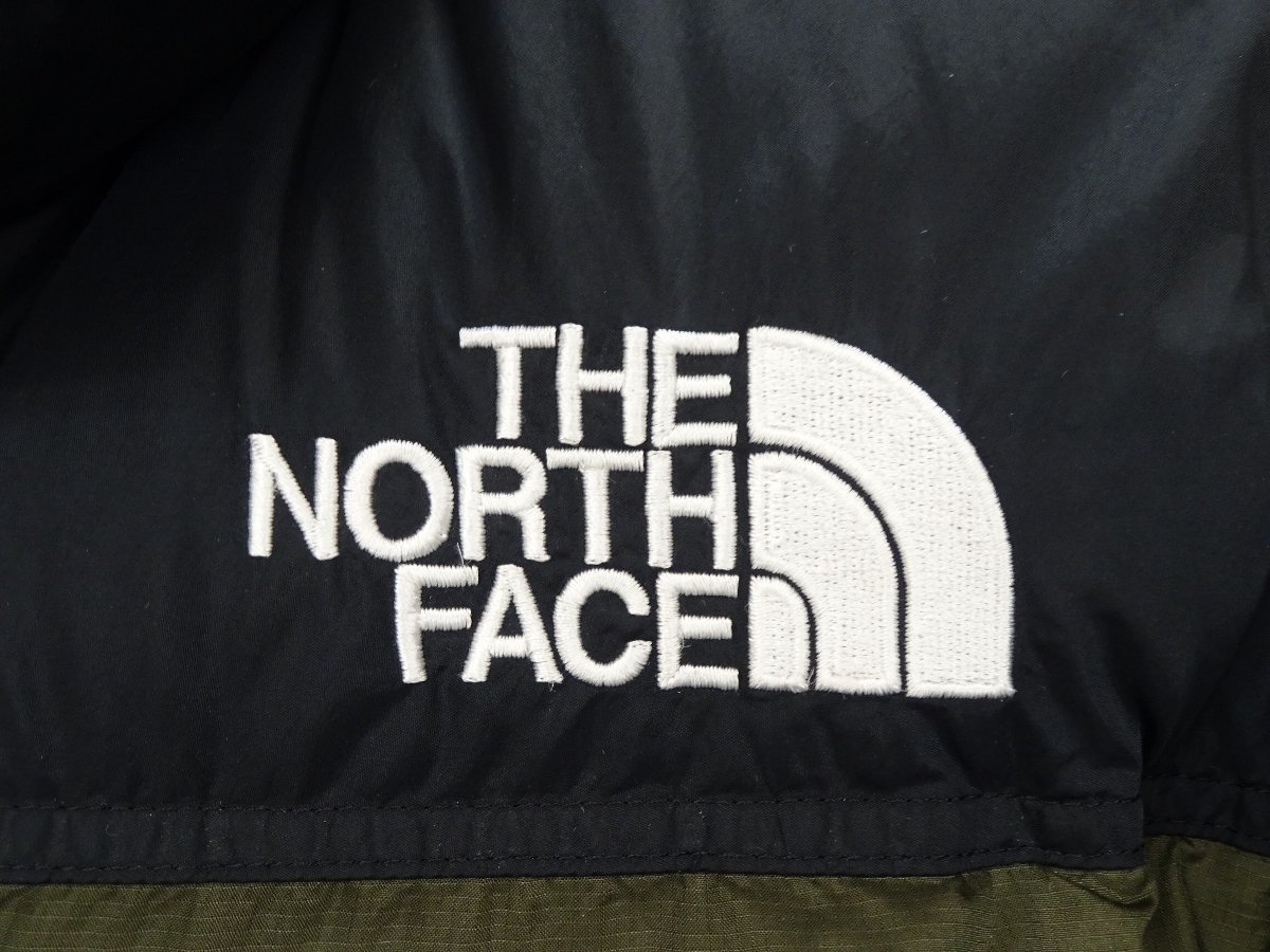 XL【クリーニング済】THE NORTH FACE ノースフェイス ヌプシ ダウンジャケット ND91841 オリーブブラック_画像5