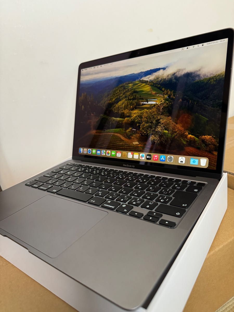 美品 充電回数3回 M1 MacBook Air 13インチ 16GB/512GB バッテリー100