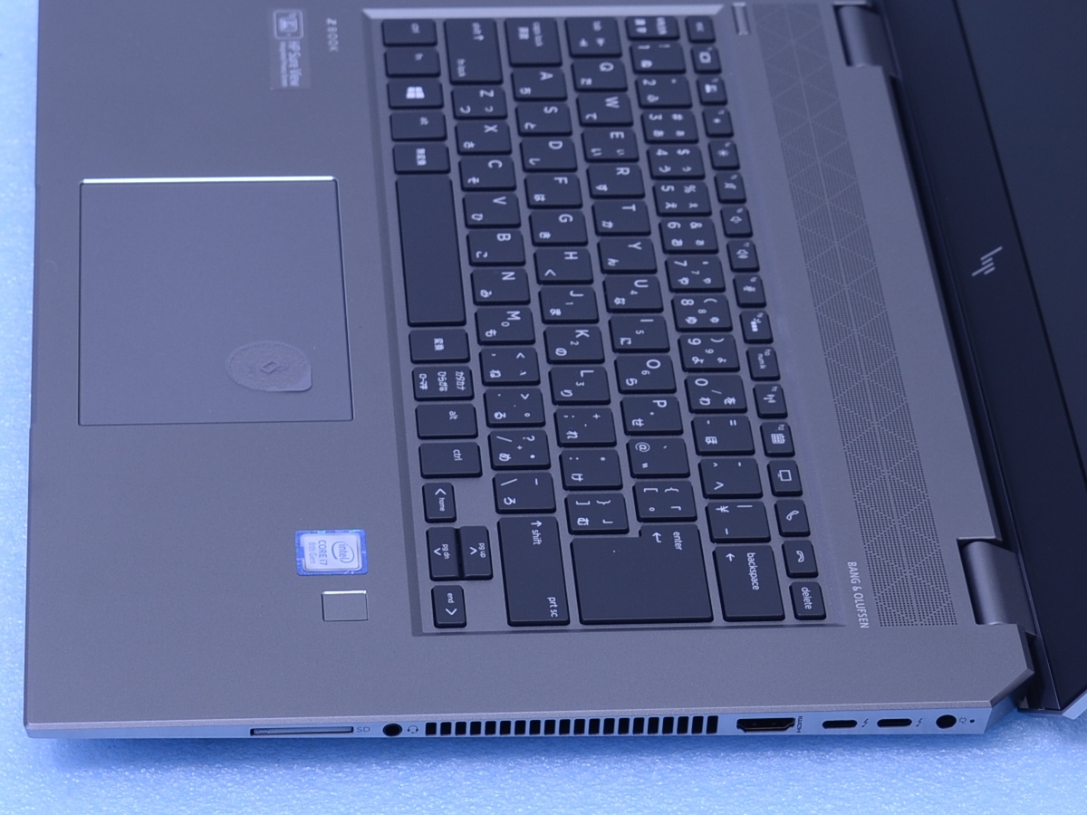 HP ZBook Studio G5 8世代Core i7 32GB SSD512GB 顔認証/指紋認証 Quadro P1000 Win10/Win11 管理C12_画像2