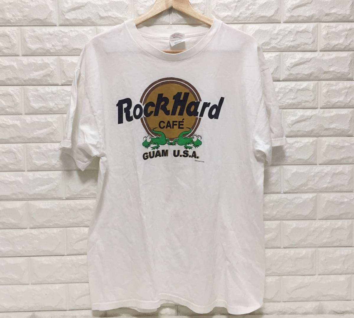 no17594 Hard Rock Cafe ハードロックカフェ Hanes ヘインズ コットン100 ゆるダボ オーバーサイズ 半袖 Tシャツ カットソー L_画像1