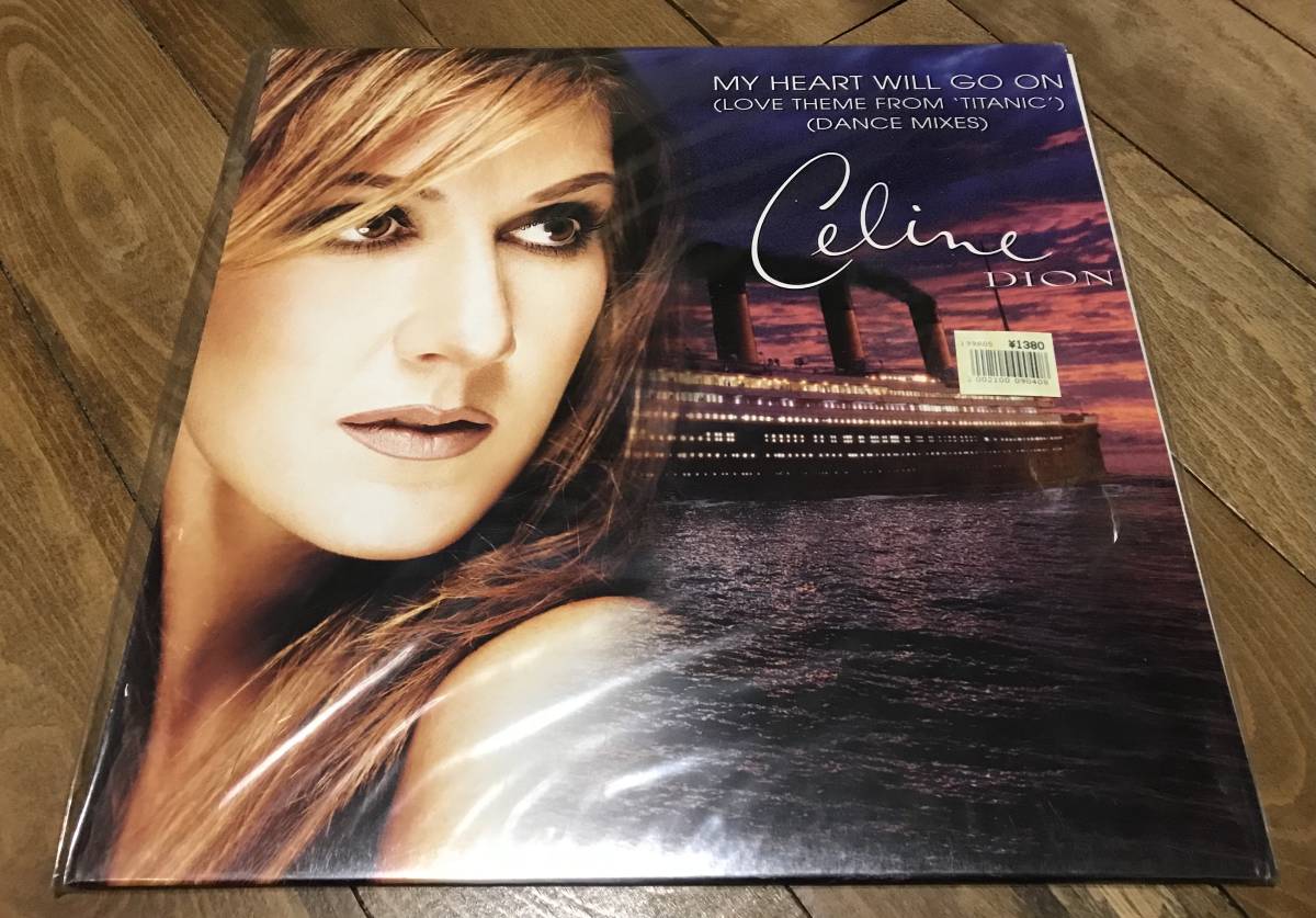 アナログ盤 セリーヌ・ディオン My Heart Will Go On(Love Theme From 'Titanic')(Dance Mixes)CELINE DION タイタニック レコード_未開封