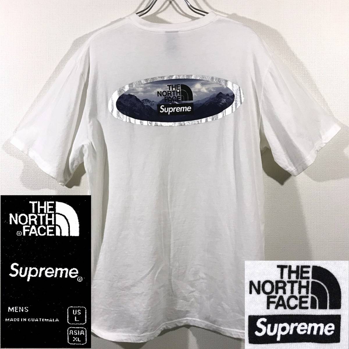 Supreme The North Face マウンテン Tシャツ 白 2021 F/W モデル サイズ XL 綿100% シュプリーム ザ ノース フェイスTシャツ 正規品 美品_画像1