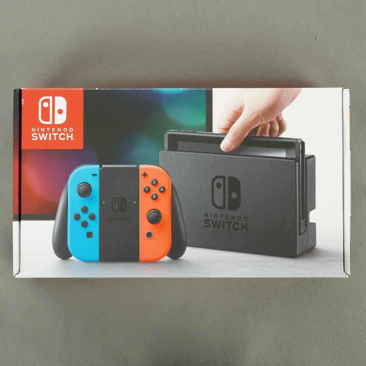 Nintendo Switch ニンテンドー スイッチ HAC-001 2017年製 未対策機 Joy-Con (L) ネオンブルー/ (R) ネオンレッド 本体一式 [R11832]のサムネイル