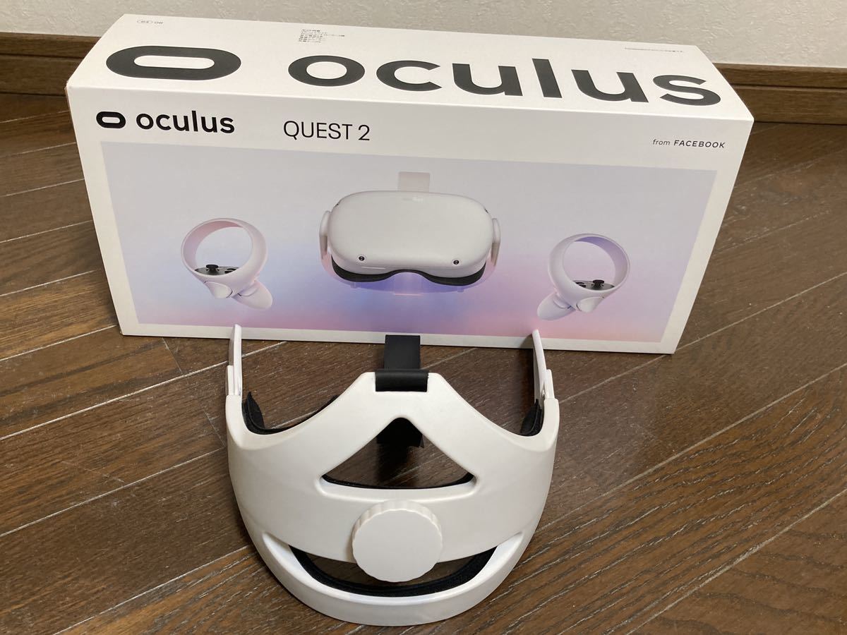 Meta Quest2 64GB (Oculus Quest2) オマケ(社外品Quest 2 Eliteストラップ＆シリコンフェイスカバー）付 メタ  オキュラスクエスト2
