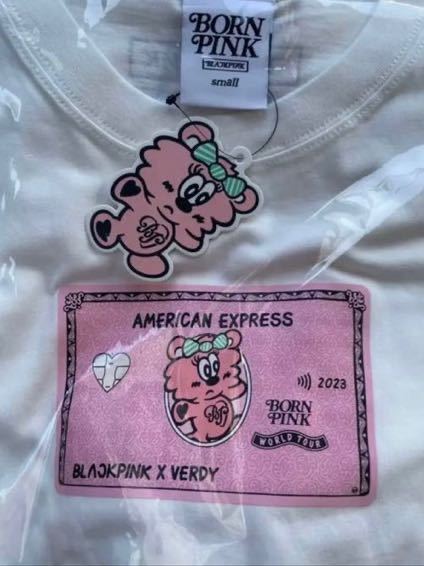 新品 送料無料 VERDY × BLACKPINK BORN PINK POP-UP CC T-SHIRT AMEX Tシャツ 限定商品 Sサイズ