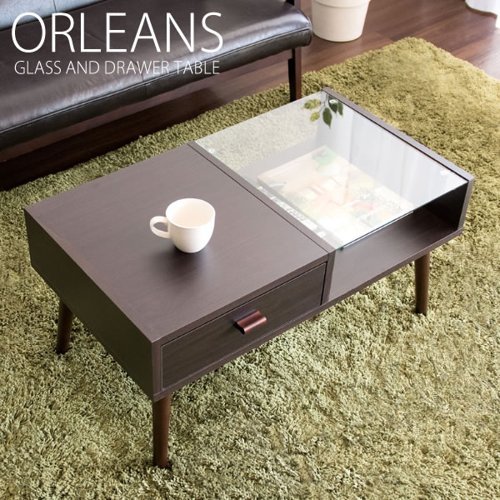 センターテーブル ORLEANS（オリンズ） カラーホワイト ガラス 北欧 モダン 新生活 ID004 本土送料無料 正規店 新品