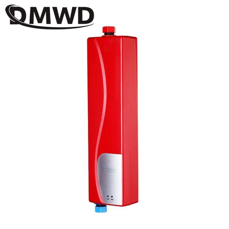 DMWD 3000W 瞬間湯沸かし器 壁付け シャワー 電気キッチン給湯器 温水ヒーター浴室用シンクシャワータンクレス レッド R051_画像5