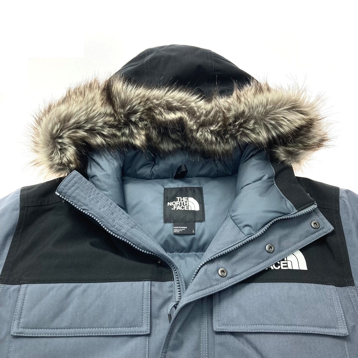 ☆☆ THE NORTH FACE ザノースフェイス ダウンジャケット サイズ L NF0A4P8O グレー×ブラック メンズ やや傷や汚れあり