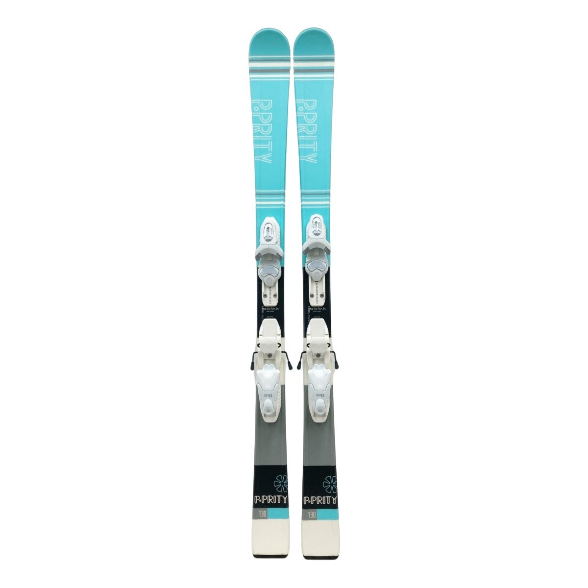 〇〇 P.PRITY ジュニアスキー スキー板 130cm ブルー やや傷や汚れあり