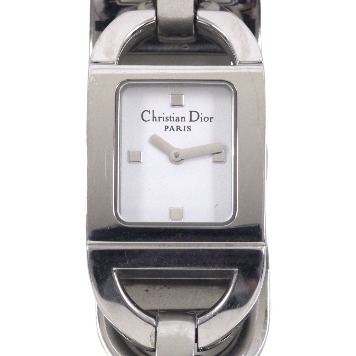 $$ Christian Dior クリスチャンディオール Pandiora クォーツ レディース 腕時計 D78-108 傷や汚れあり