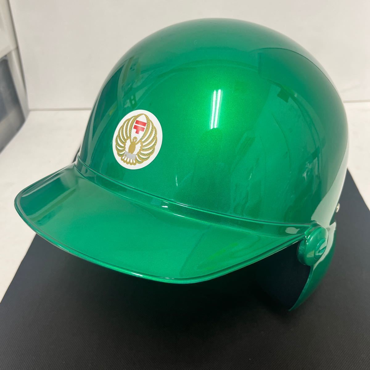  postal helmet . car safety cap no. A type 125cc and downward for emergency . for postal . settled .2 number type green helmet helmet rare ( control 3)