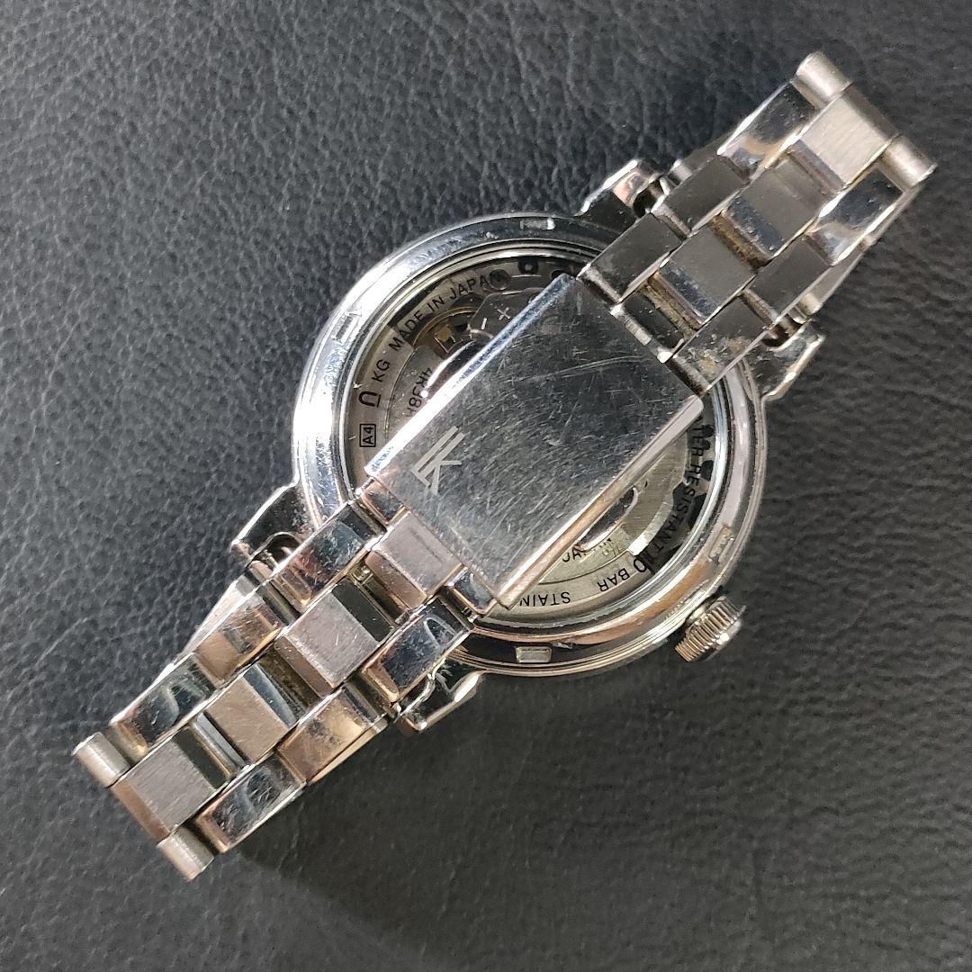 極美品【稼働品】SEIKO　セイコールキア　4R38　ホワイト　シルバー　自動巻_画像5