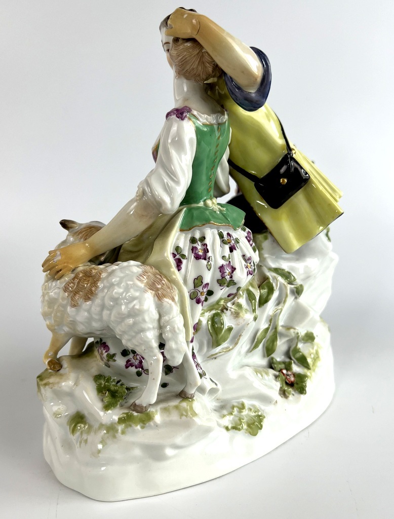 1級品 マイセン アンティーク ケンドラー原型 Meissen「羊飼いの 1級品 マイセン アンティーク ケンドラー原型 Meissen「羊飼いの
