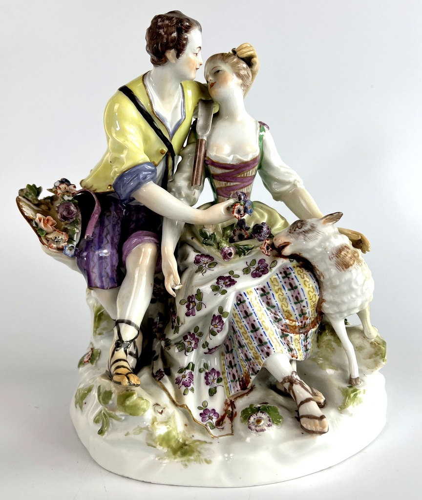 1級品 マイセン アンティーク ケンドラー原型 Meissen「羊飼いの 1級品 マイセン アンティーク ケンドラー原型 Meissen「羊飼いの
