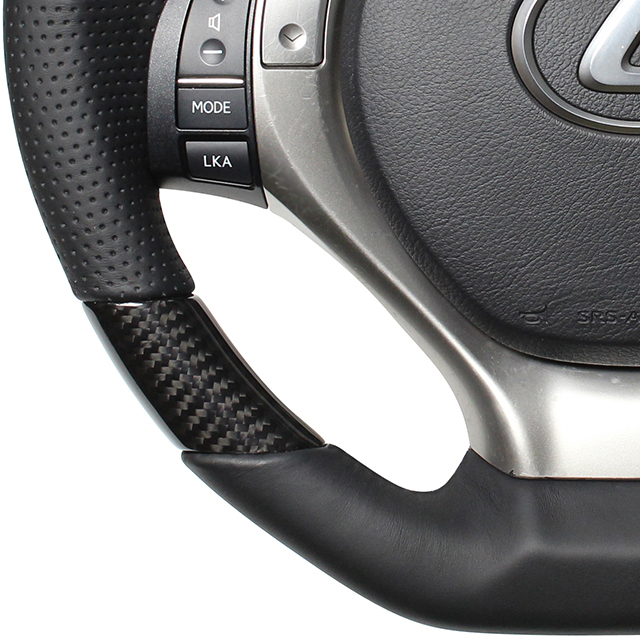 REAL- Real original exchange steering gear Lexus series LEXUS RX (10 series : latter term ) / black carbon product number :GS-BKC-BK