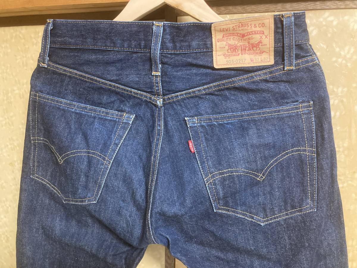 古着　Levi's VINTAGE CLOTHING リーバイス 505-0217 W32 ビッグE 赤耳　TALON 42 ジッパー　トルコ製　濃紺_画像3