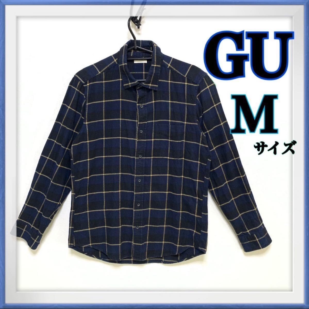 GU チェックシャツ 長袖 gu  ネルシャツ メンズライク ボーイッシュ