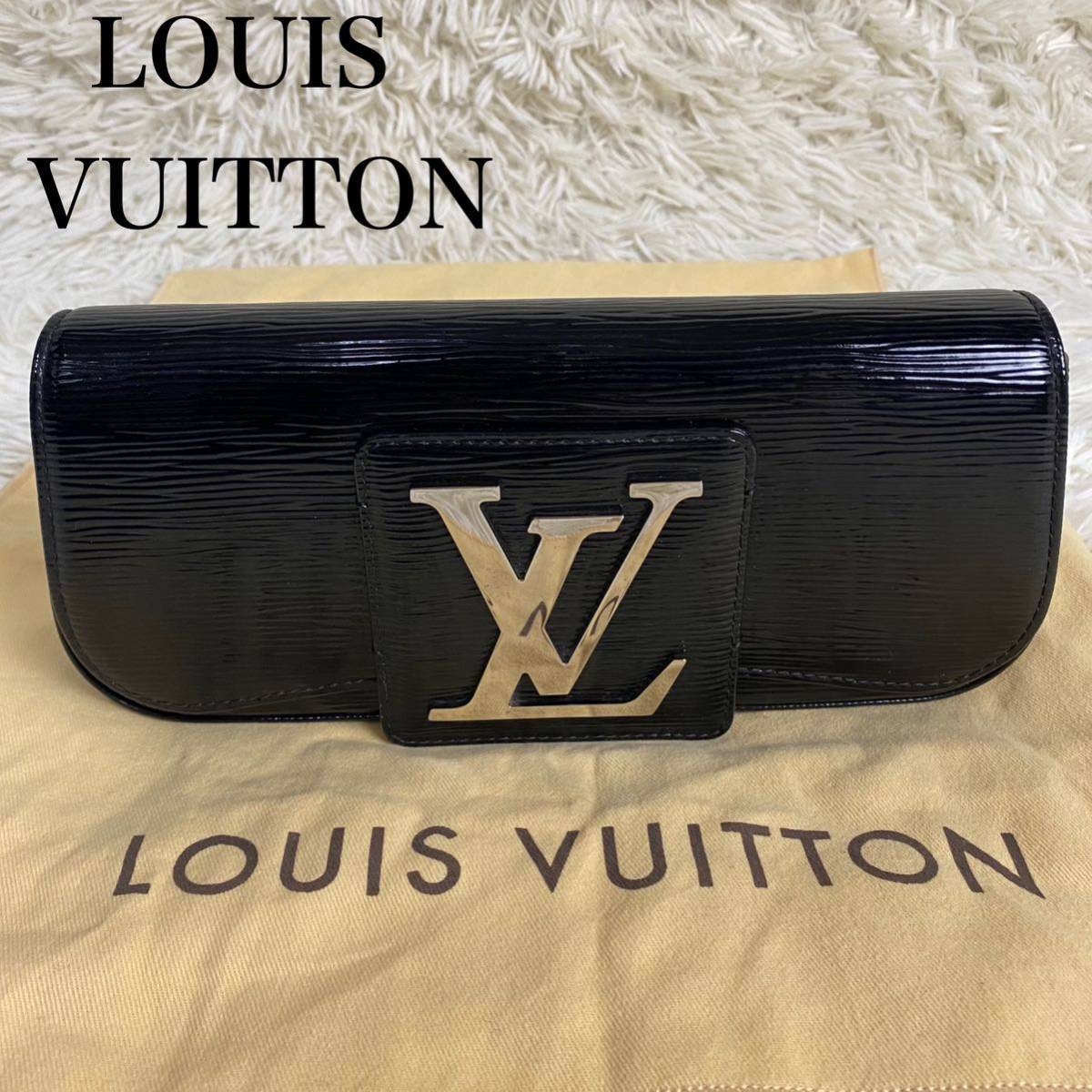  Louis Vuitton epi electric pochette so- Be M4029N storage bag LOUIS VUITTON black black enamel second bag 