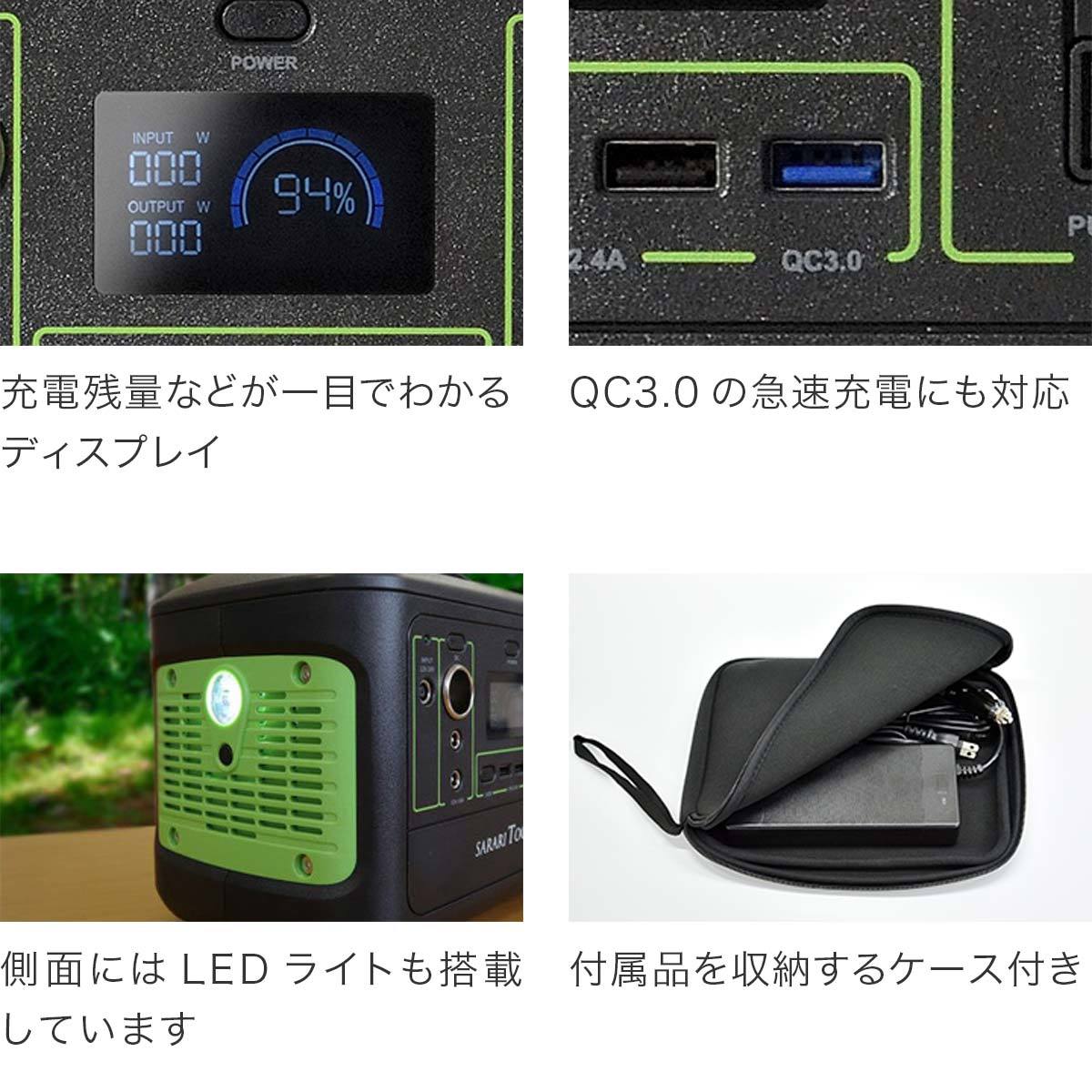 ポータブル電源 大容量 モバイルバッテリー ポータブルバッテリー 家庭用 非常用電源 アウトドア_画像6