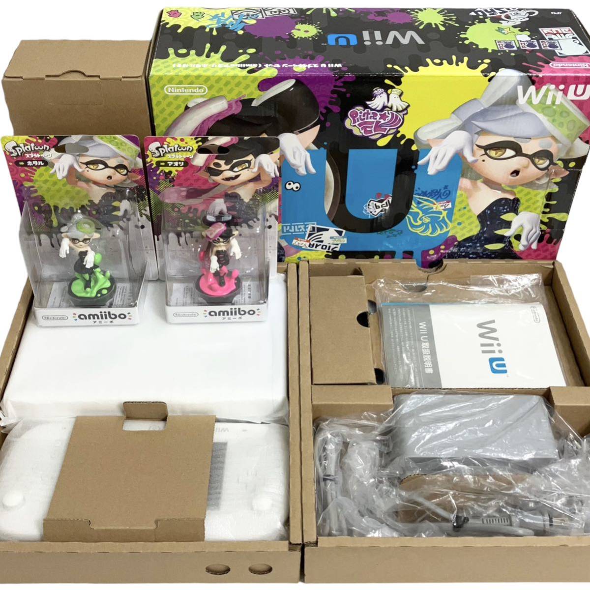 公式】 【amiibo未開封】【美品】WiiU スプラトゥーンセット 本体 Wii