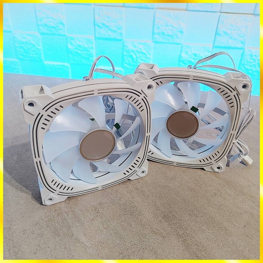 【新品未開封】『簡易水冷 CPUクーラー』白 ホワイト WHITE│240mm│120mmファン×2枚│A-RGB│PCパーツ