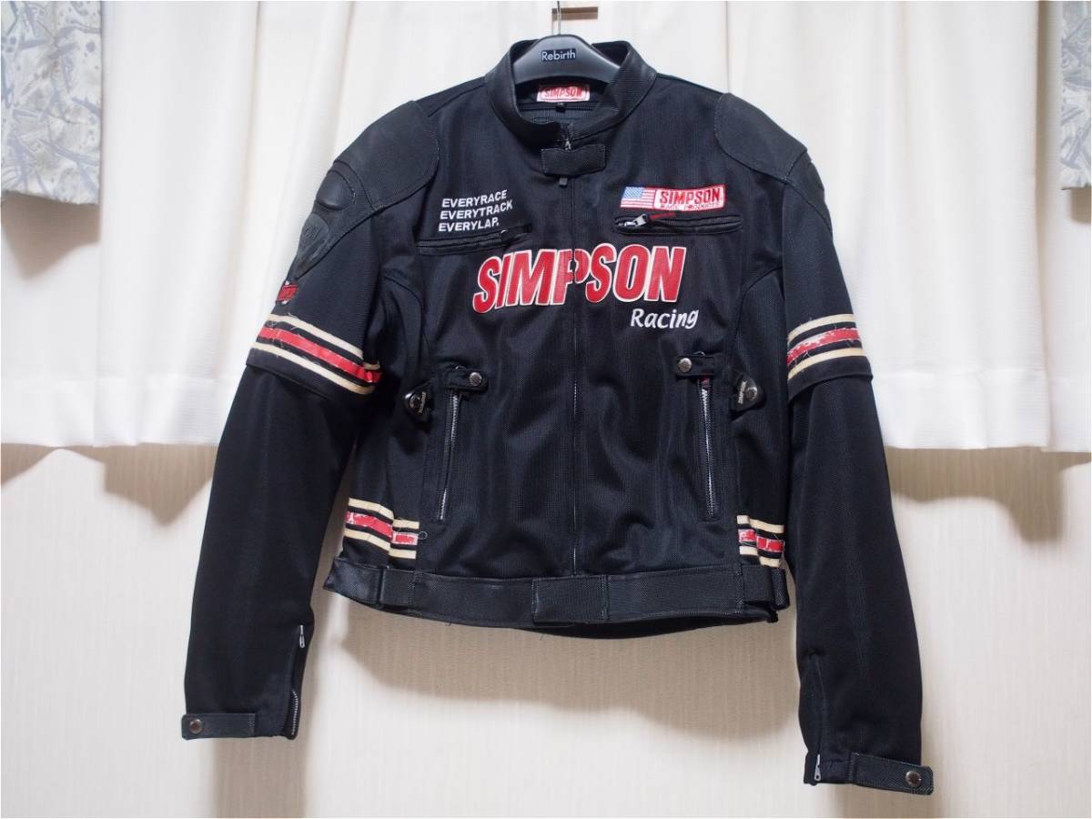 お買い得　SIMPSON シンプソン シングルライダースジャケット サイズＬＷ_画像1