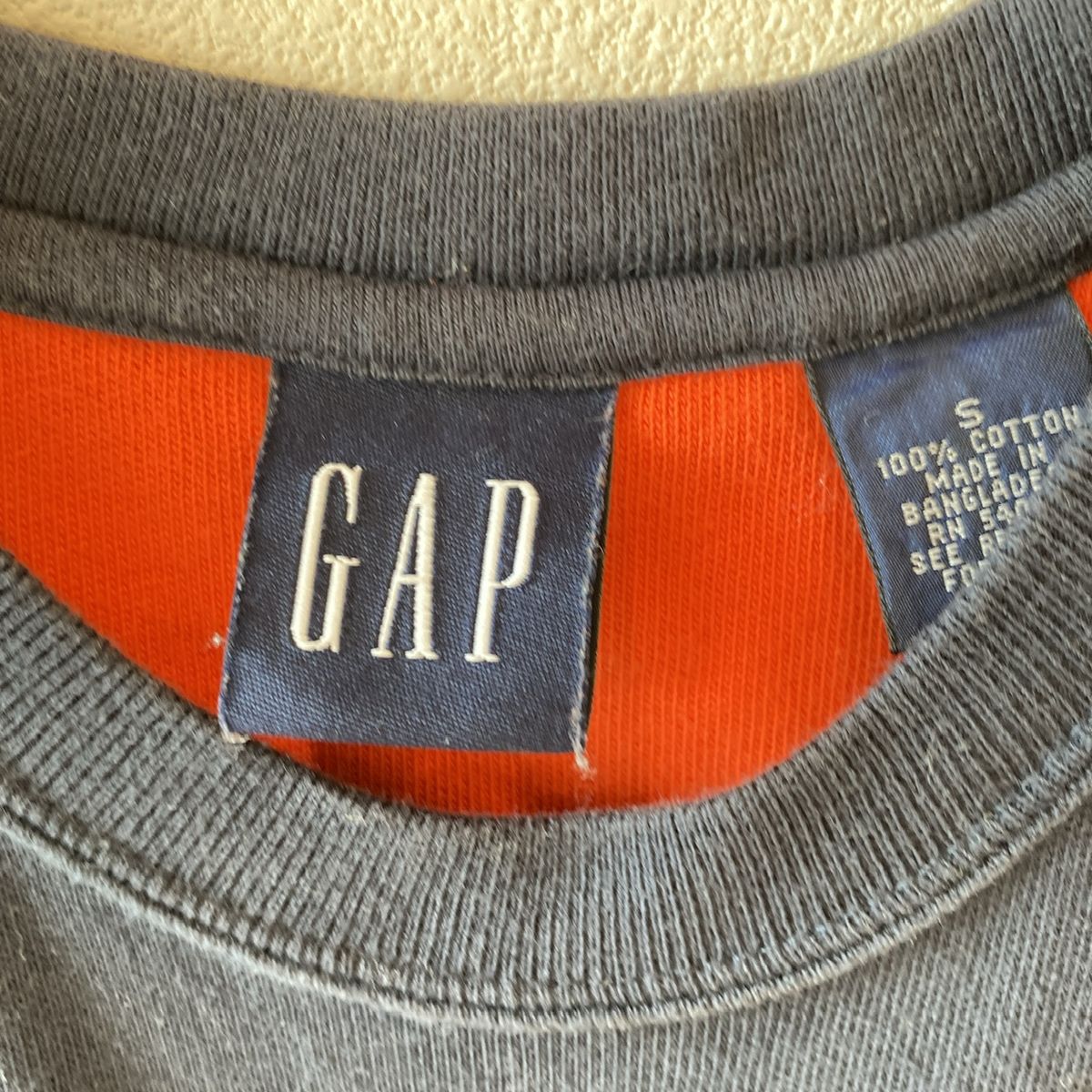 GAP ギャップ 長袖テイシャツ　カットソー　ラインカットソー  ネイビー