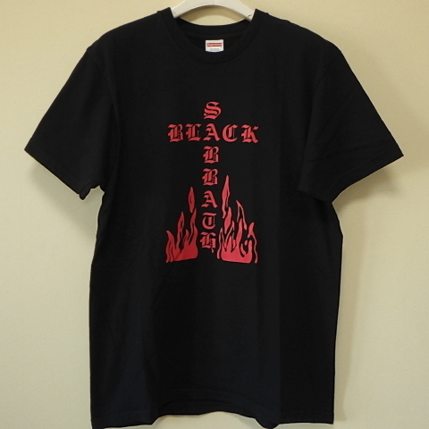 ★ 16SS Supreme シュプリーム Black Sabbath Cross Tee ブラックサバス クロス Tシャツ オジーオズボーン (ブラック黒L)GSGS_画像2