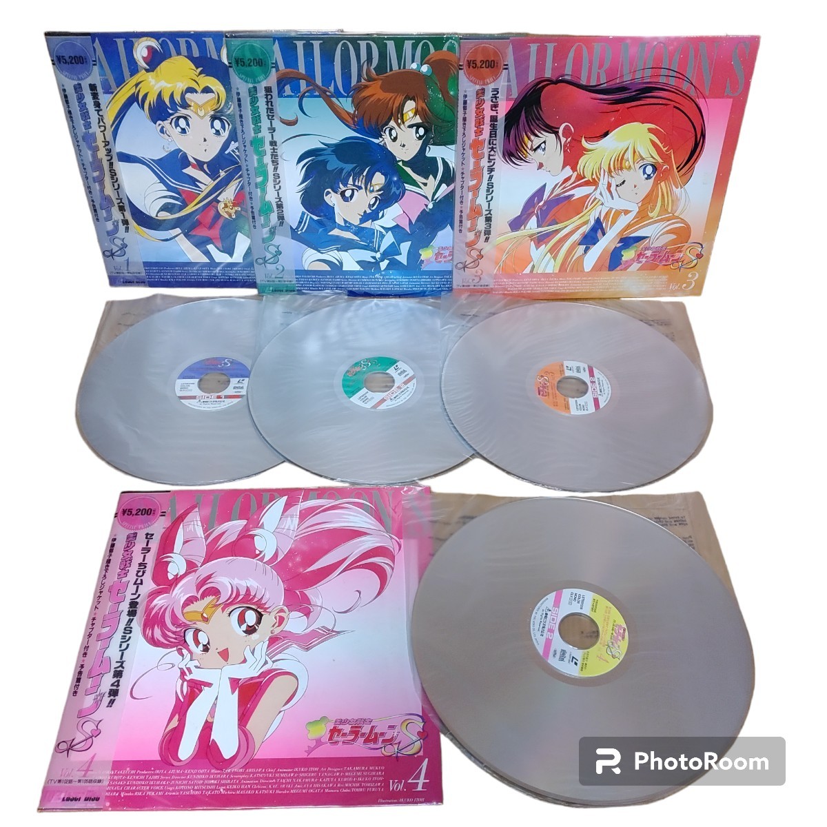 [ the whole obi attaching * free shipping ]LD/ laser disk Pretty Soldier Sailor Moon S all volume set Complete BOX