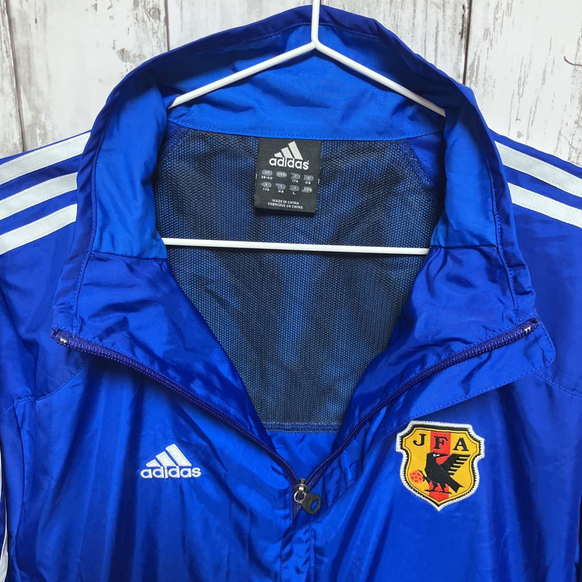 【メール便不可】 adidas】 アディダス サッカー 日本代表 ナイロンジャケット L ウインドブレーカー