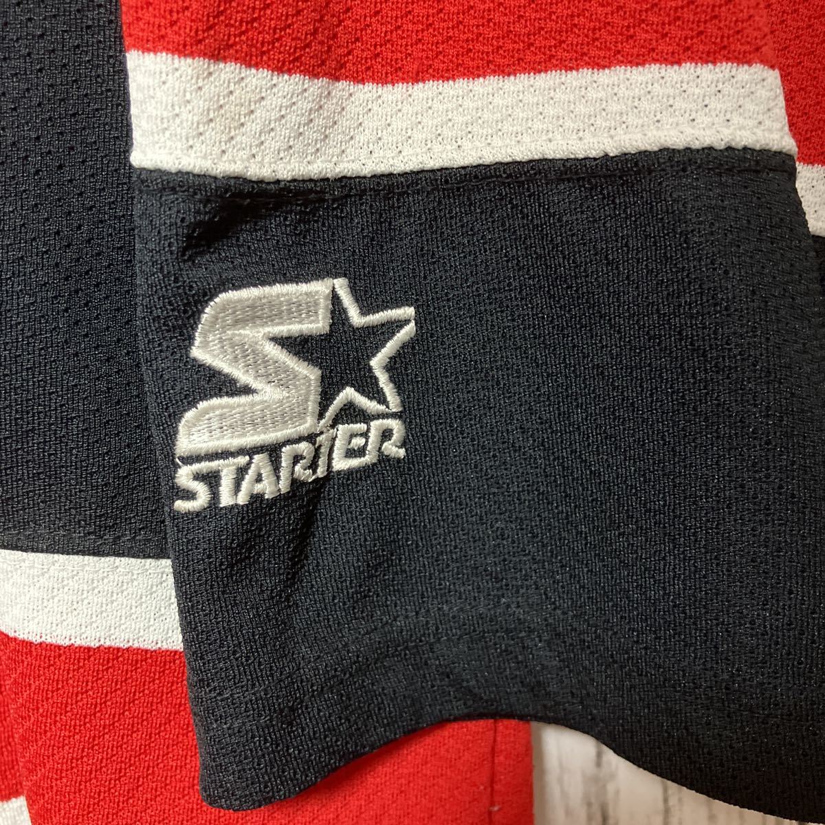 【STARTER】 スターター NHL New Jersey Devils ニュージャージーデビルズ ユニフォーム Lサイズ_画像8