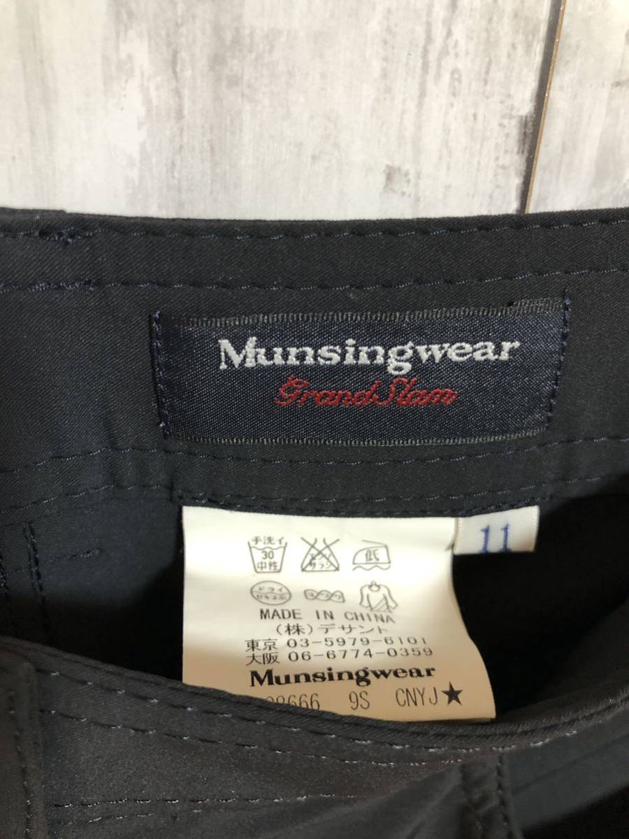 【munsingwear】マンシングウェア パンツ レディース 11 7分丈 ブラック 送料無料！_画像3