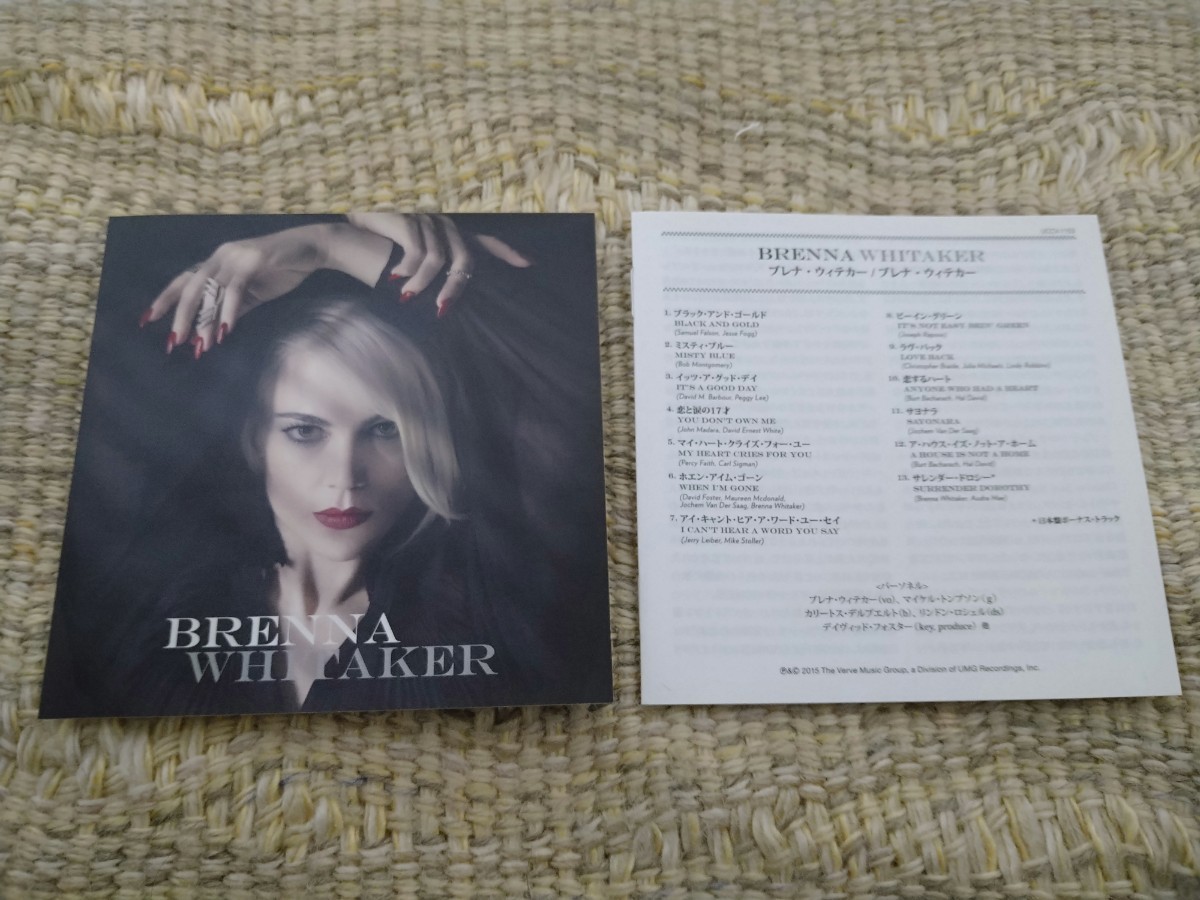 【SHM-CD／国内盤・ステッカー付】☆ブレナ・ウィテカー Brenna Whitaker☆☆ボーナス・トラック1曲収録【ジャズCD多数セール中…】_左側は、ステッカーです。