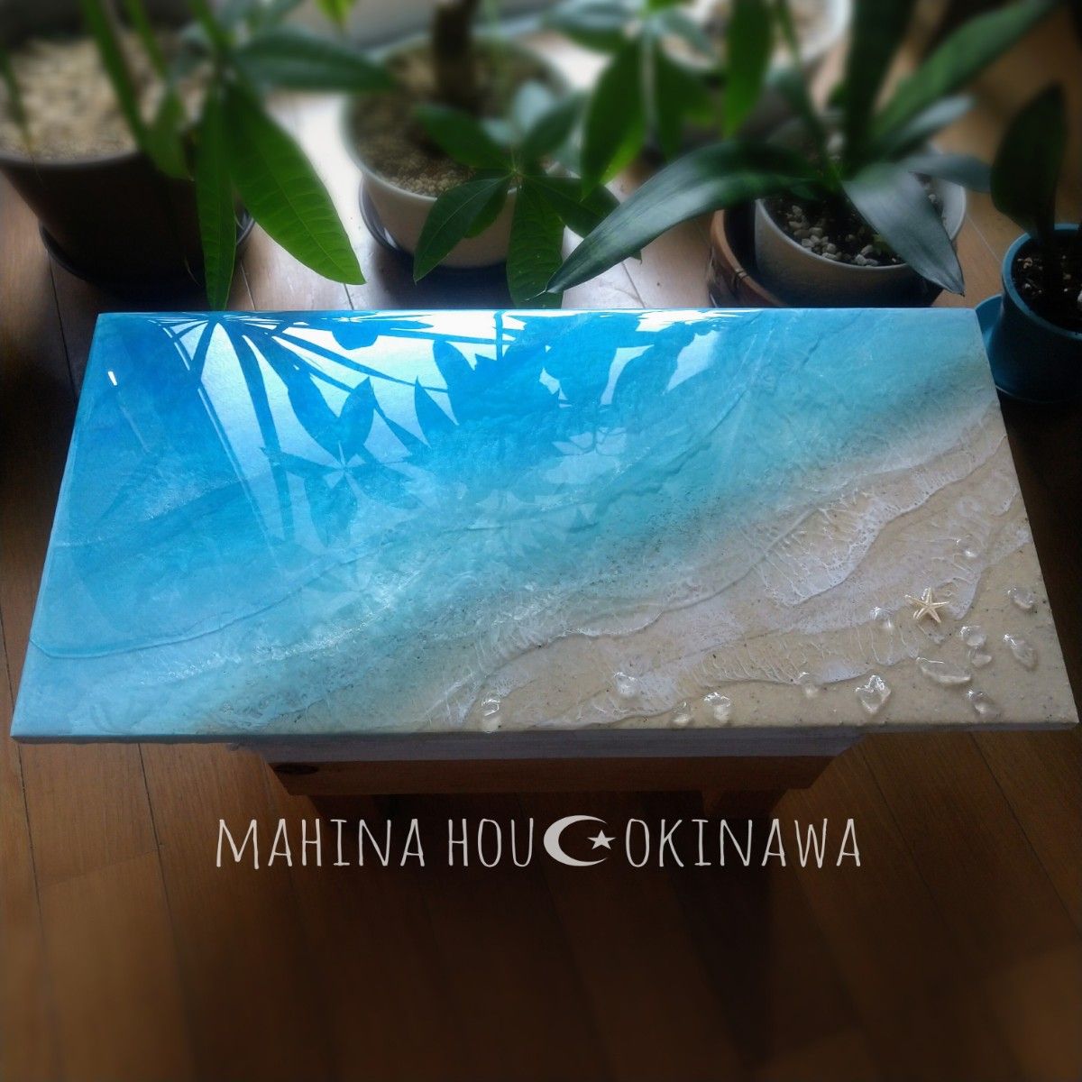本日SALE最終日!『沖縄の海を感じる』アイスブルーグラデーション オーシャンレジンアート